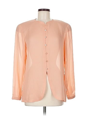 Carlisle Long Sleeve Silk Top (view 1)