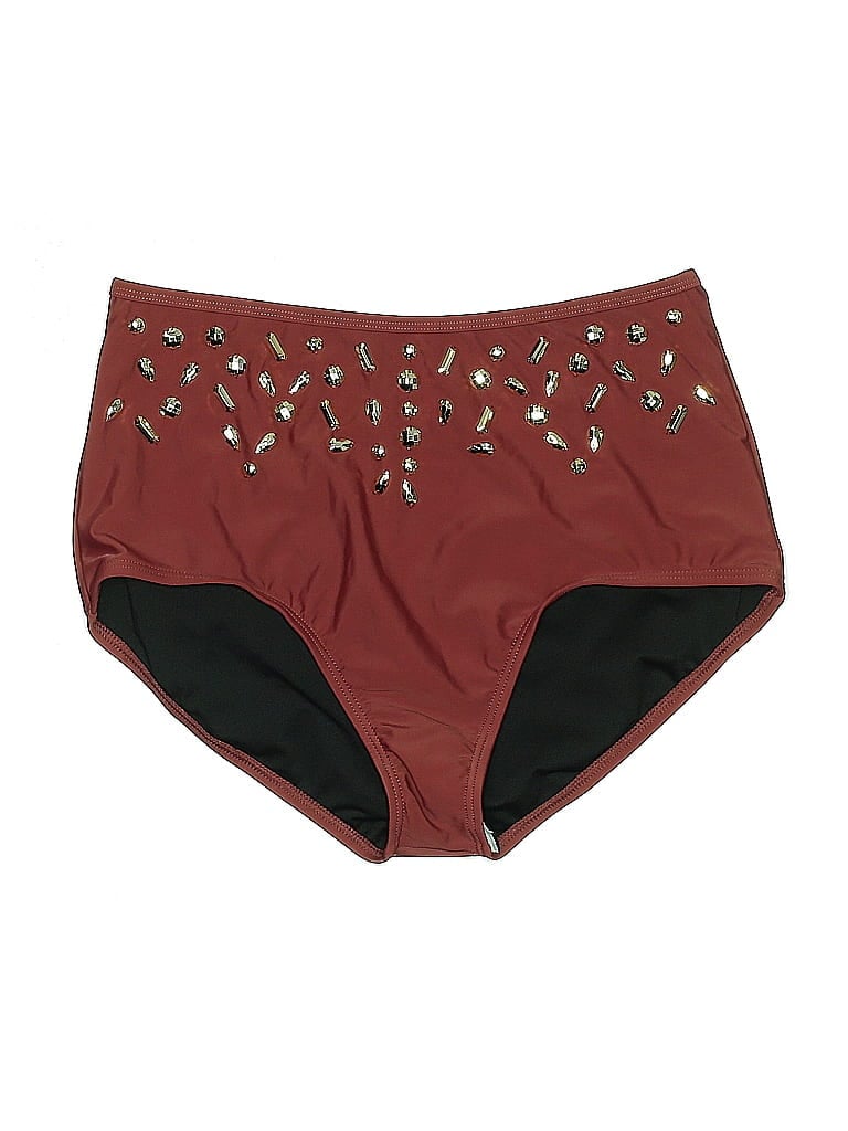 Pre-owned Gabifresh X Swimsuits For All Swimsuit Bottoms In Burgundy