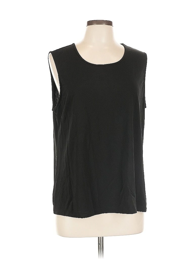 Pre-owned North Style Sleeveless Top Black Scoop Neck Tops
