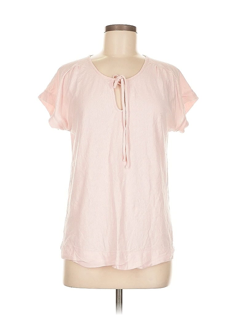 Pre-owned Gap Short Sleeve Blouse In Pink