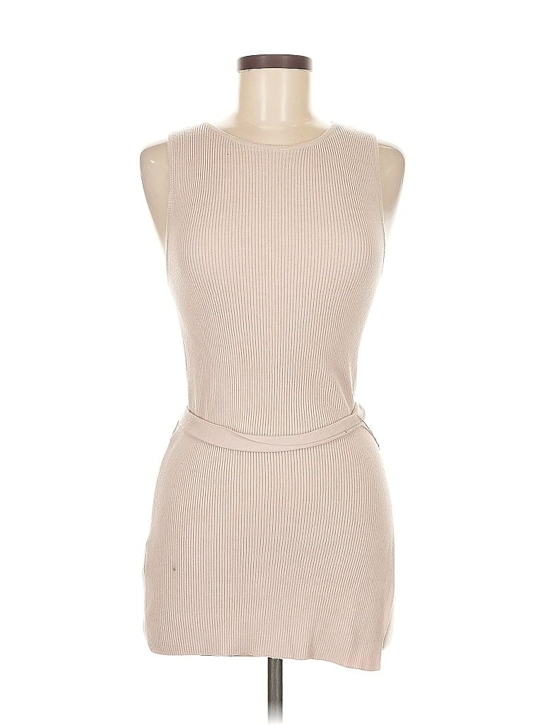 Pre-owned Mng Casual Dress In Brown