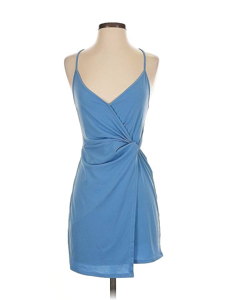Pre-owned Bcbgeneration Sleeveless Top Blue Strapless Neckline Tops