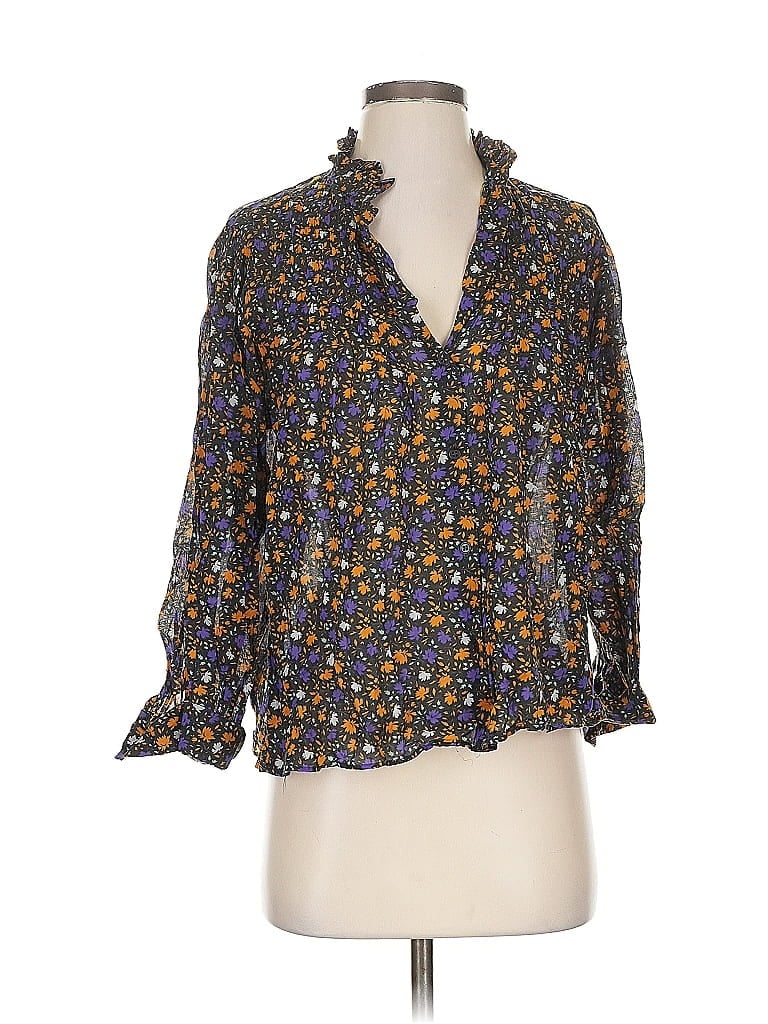 Pre-owned Masscob 3/4 Sleeve Blouse In Blue