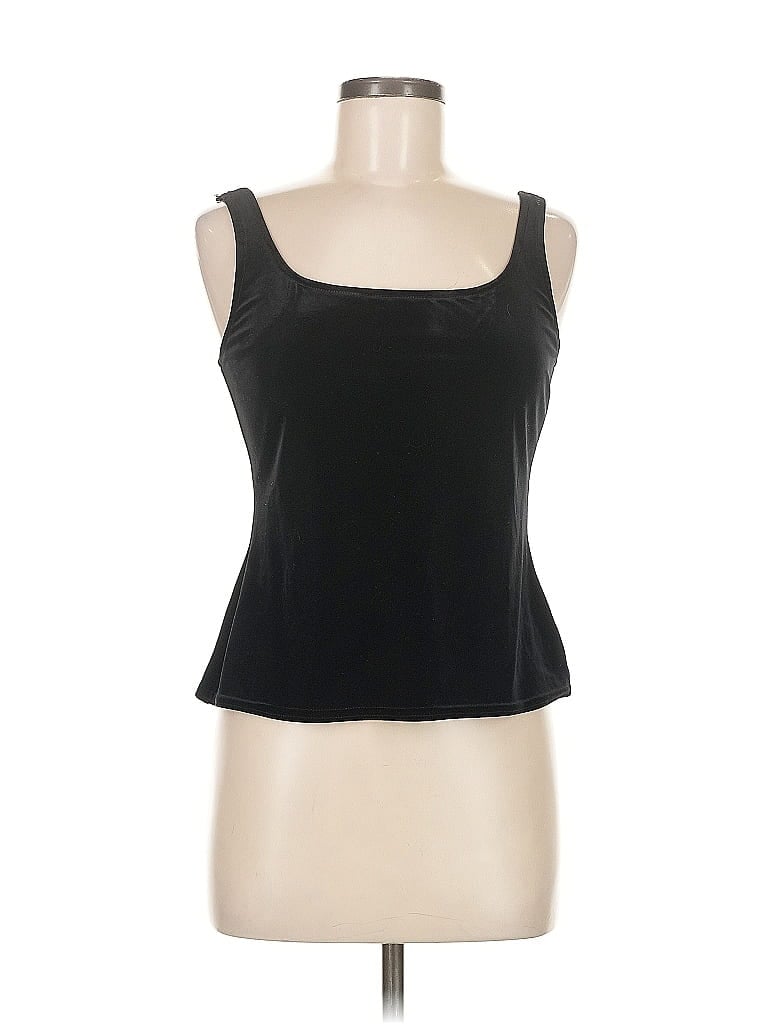 Click to view more detailed imagery on our partner's website Pre-owned Js Collections Sleeveless Top Black Sweetheart Neckline Tops
