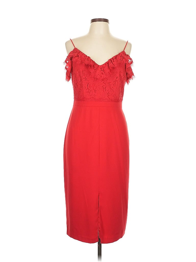 Pre-owned Aidan Mattox Cocktail Dress In Red