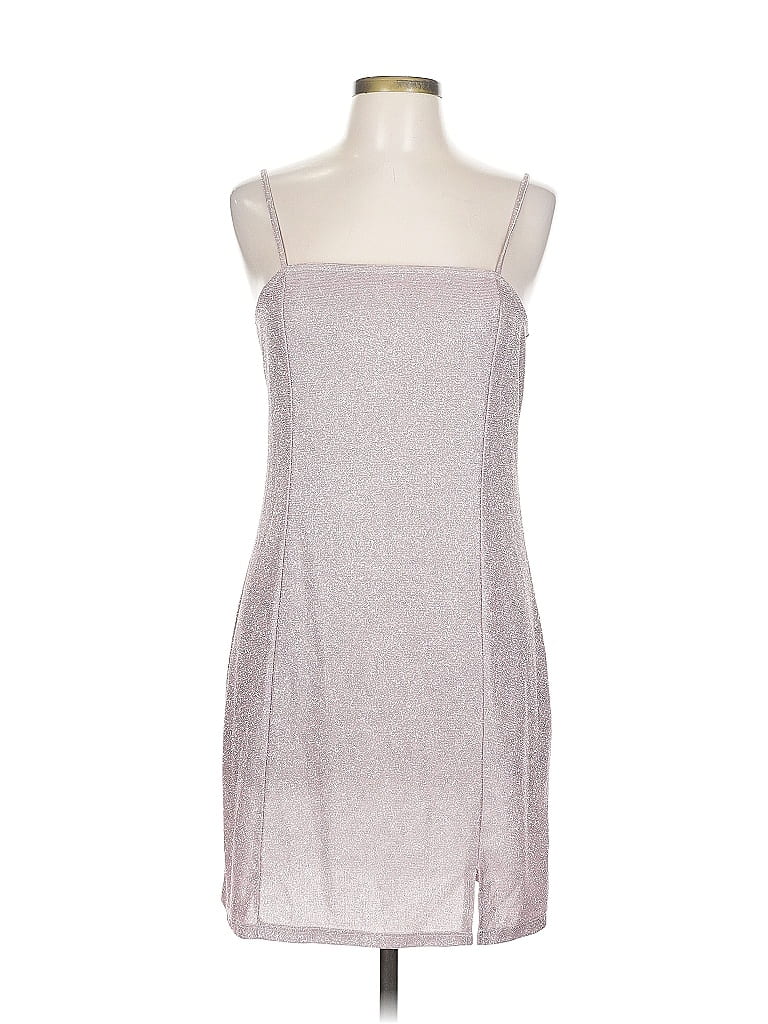 Pre-owned Divided By H&m Cocktail Dress In Silver