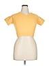 Bo+Tee Yellow Short Sleeve Top Size XL - photo 1
