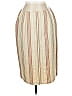 Kay Unger Stripes Ivory Tan Casual Skirt Size 2 - photo 1