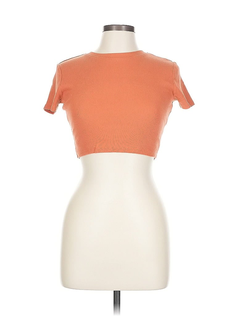 Pre-owned Streetwear Society Short Sleeve Turtleneck In Orange
