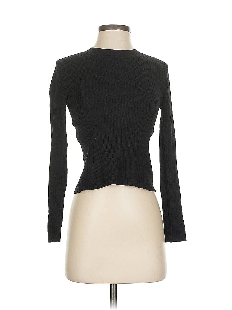 Pre-owned Divided By H&m Turtleneck Sweater In Black