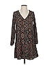 Three Eighty Two 100% Polyester Paisley Brown Casual Dress Size XS - photo 1