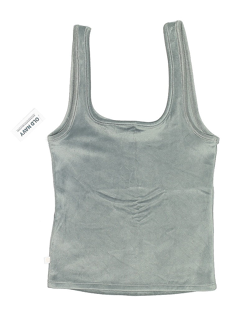 Only Sleeveless Top Gray Scoop Neck Tops In Gray