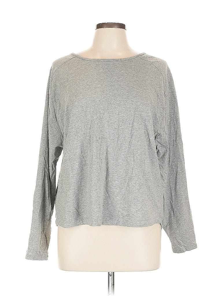 Pre-owned Member's Mark Long Sleeve T-shirt In Gray