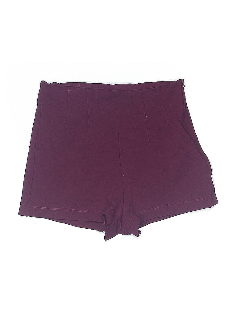 Pre-owned Forever 21 Shorts In Burgundy