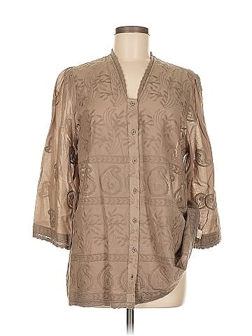 Forever That Girl for Anthropologie 3/4 Sleeve Blouse (view 1)