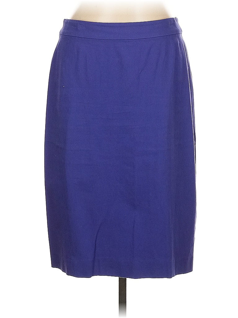 Pre-owned Ann Taylor Loft Formal Skirt In Blue