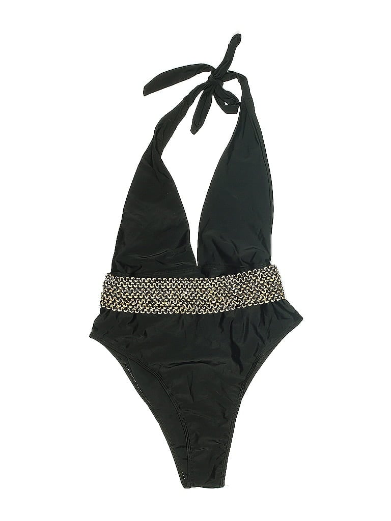 Pre-owned Zaful Sleeveless Top Black Halter Neckline Tops