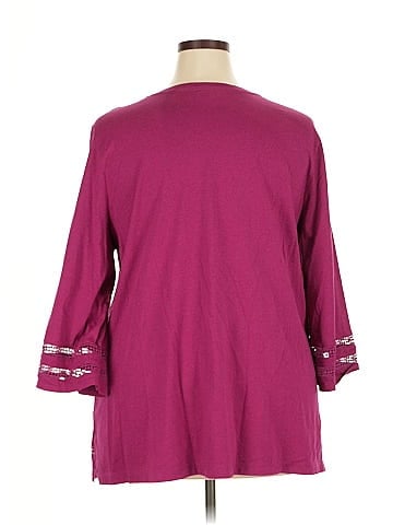 Karen Scott 3/4 Sleeve Top (view 2)