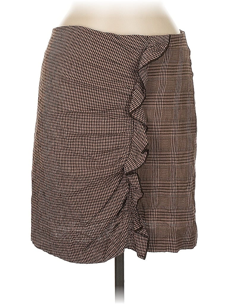 Pre-owned Mng Casual Skirt In Brown