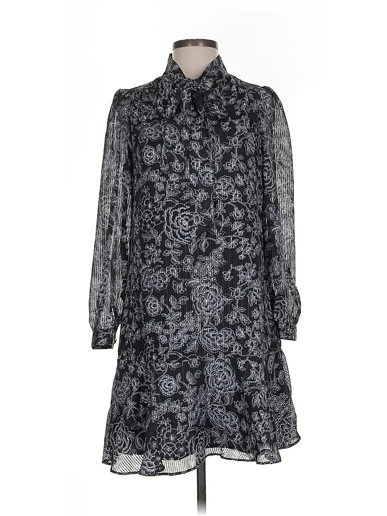 Pre-owned Ann Taylor Loft Casual Dress In Gray