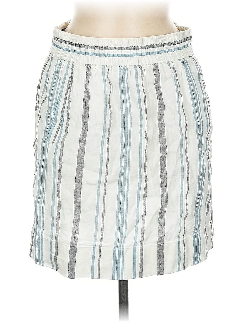 Pre-owned Ann Taylor Loft Casual Skirt In White