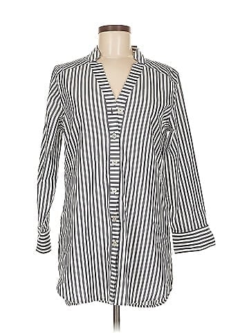 Foxcroft 3/4 Sleeve Button-Down Shirt (view 1)