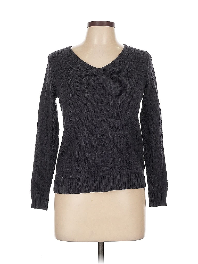 Pre-owned Liz Claiborne Pullover Sweater In Gray