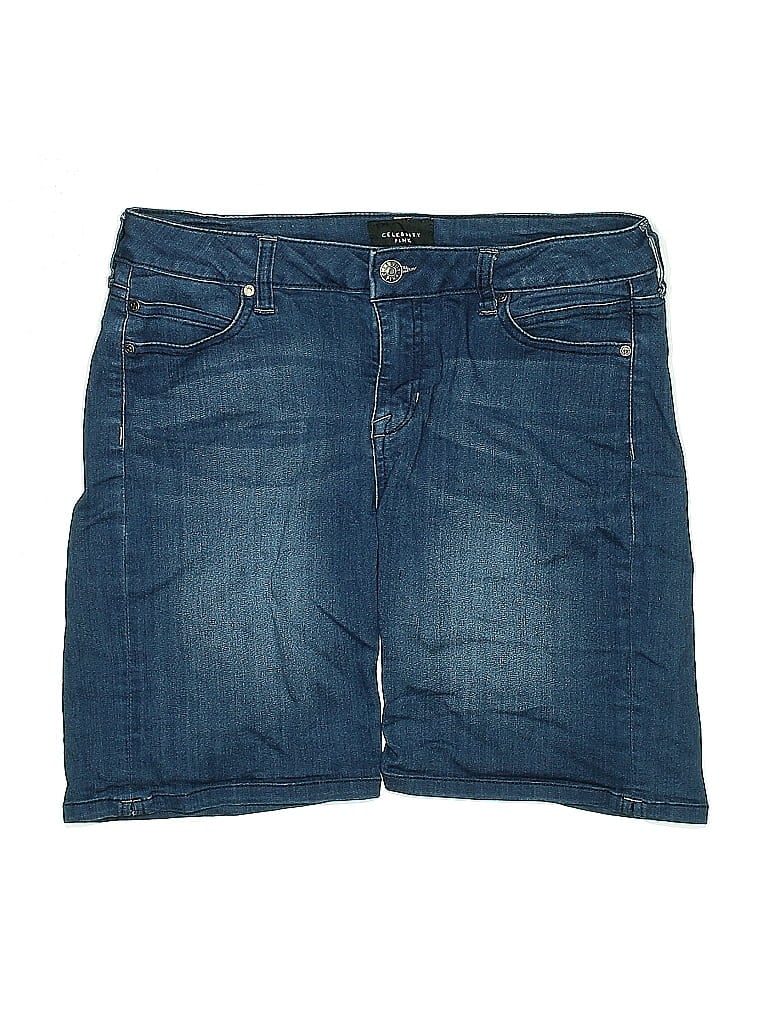 Pre-owned Celebrity Pink Denim Shorts In Blue