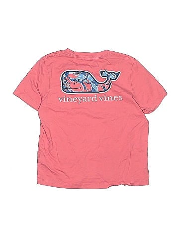 Vineyard Vines 100% Cotton Pink Short Sleeve T-Shirt Size 7