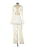 Lioness 100% Cotton Ivory Jumpsuit Size S - photo 2