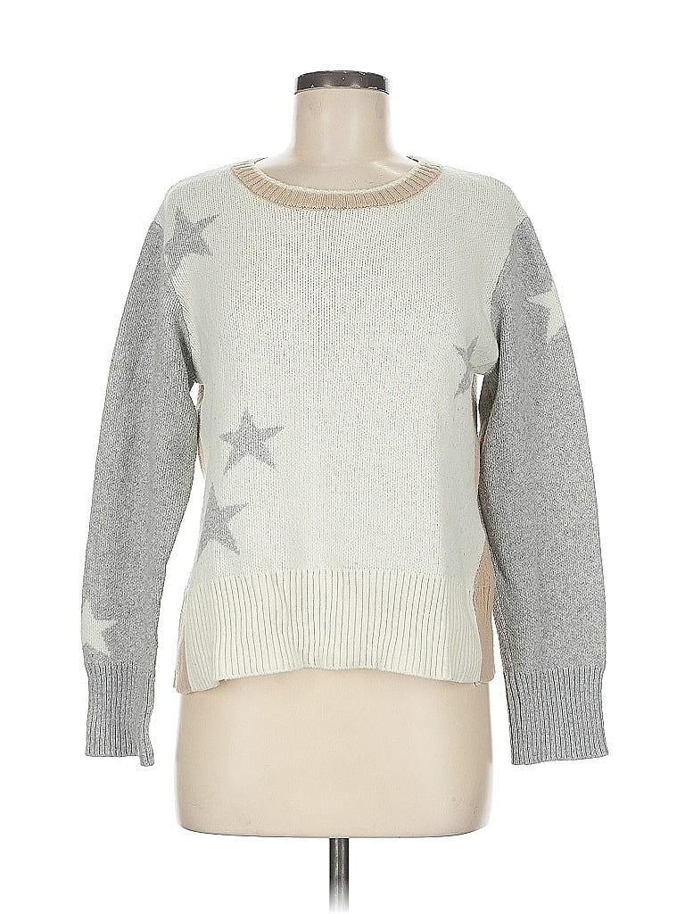 Pre-owned Splendid Pullover Sweater In White