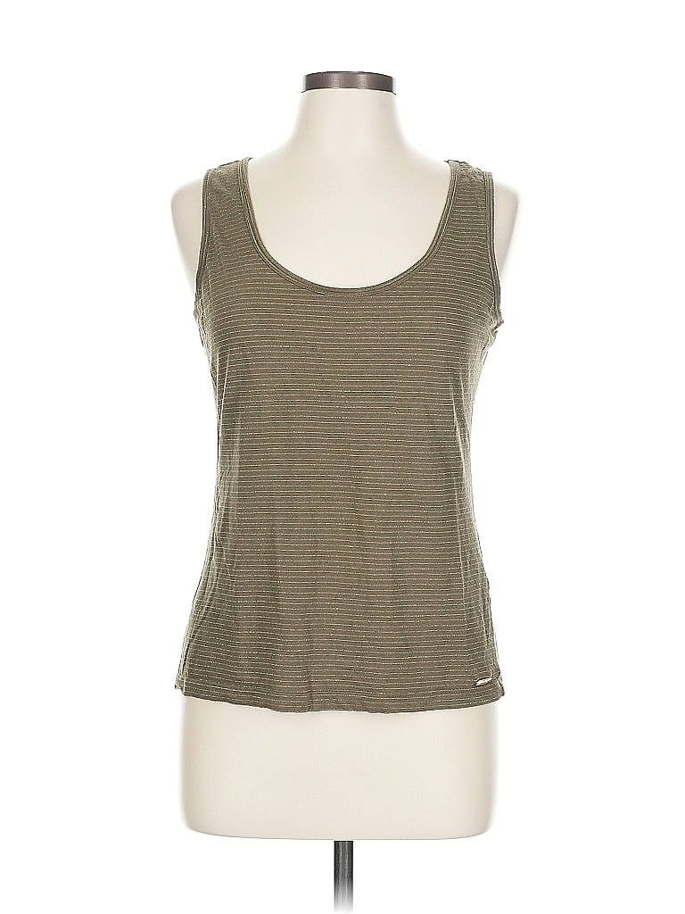 CALVIN KLEIN Pre-owned Sleeveless Top Green Scoop Neck Tops