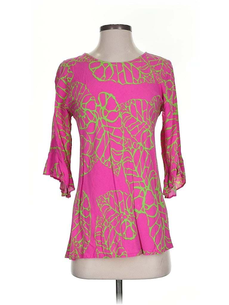 Pre-owned Escapada 3/4 Sleeve Blouse In Pink