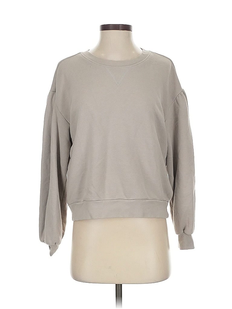 Pre-owned 7 For All Mankind Sweatshirt In Gray