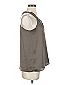 Banana Republic 100% Polyester Gray Sleeveless Blouse Size XS - photo 4