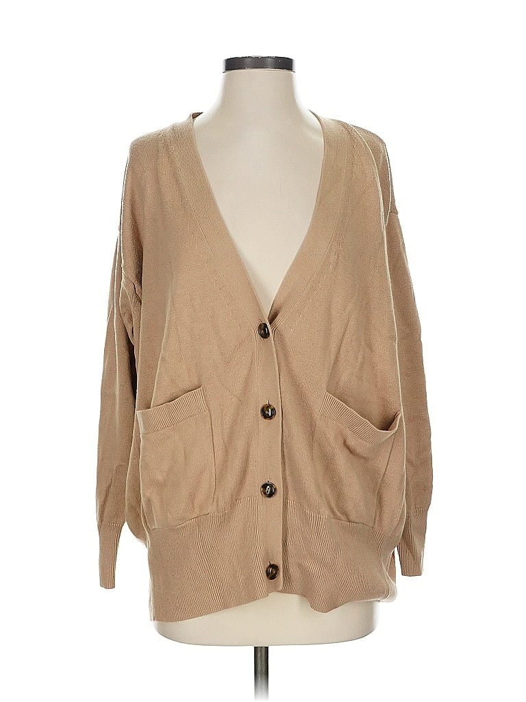Pre-owned Lou & Grey Cardigan Sweater In Brown