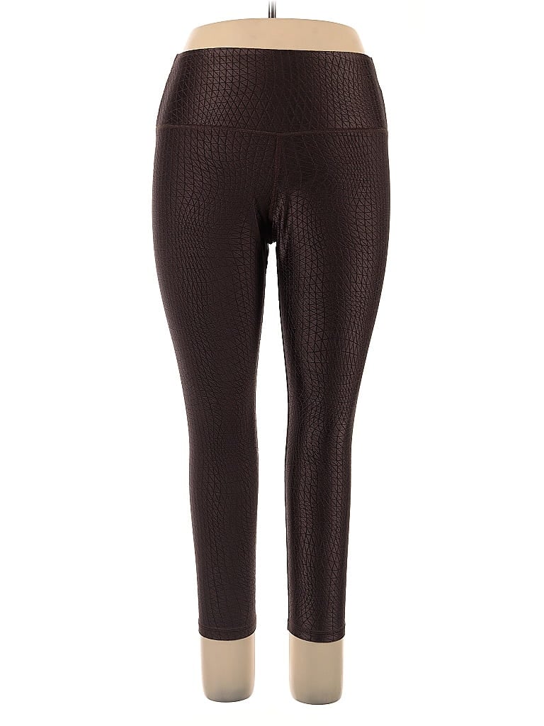 Pre-owned Lola Getts Active Pants In Brown