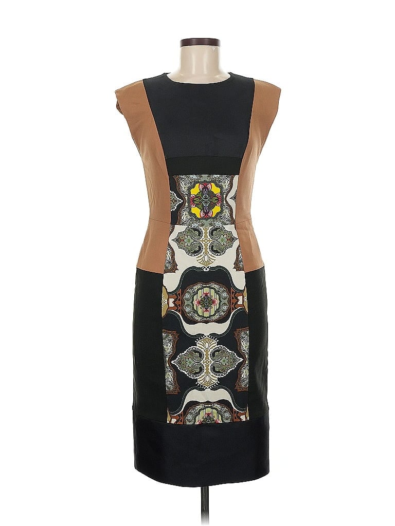 ETRO Graphic Brown Cocktail Dress Size EU (IT) 42 / US 6 - photo 1