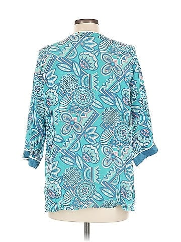 Bob Mackie 3/4 Sleeve Silk Top (view 2)
