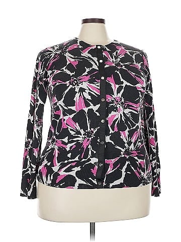 AK Anne Klein Silk Cardigan (view 1)