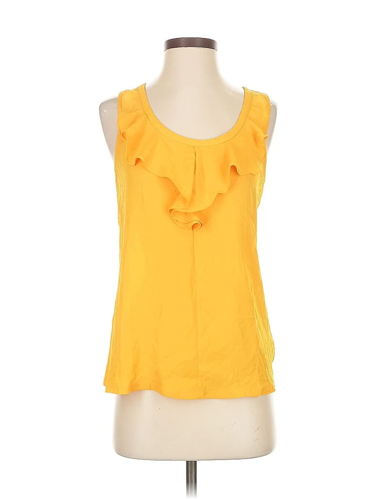 Pre-owned Express Sleeveless Blouse In Yellow