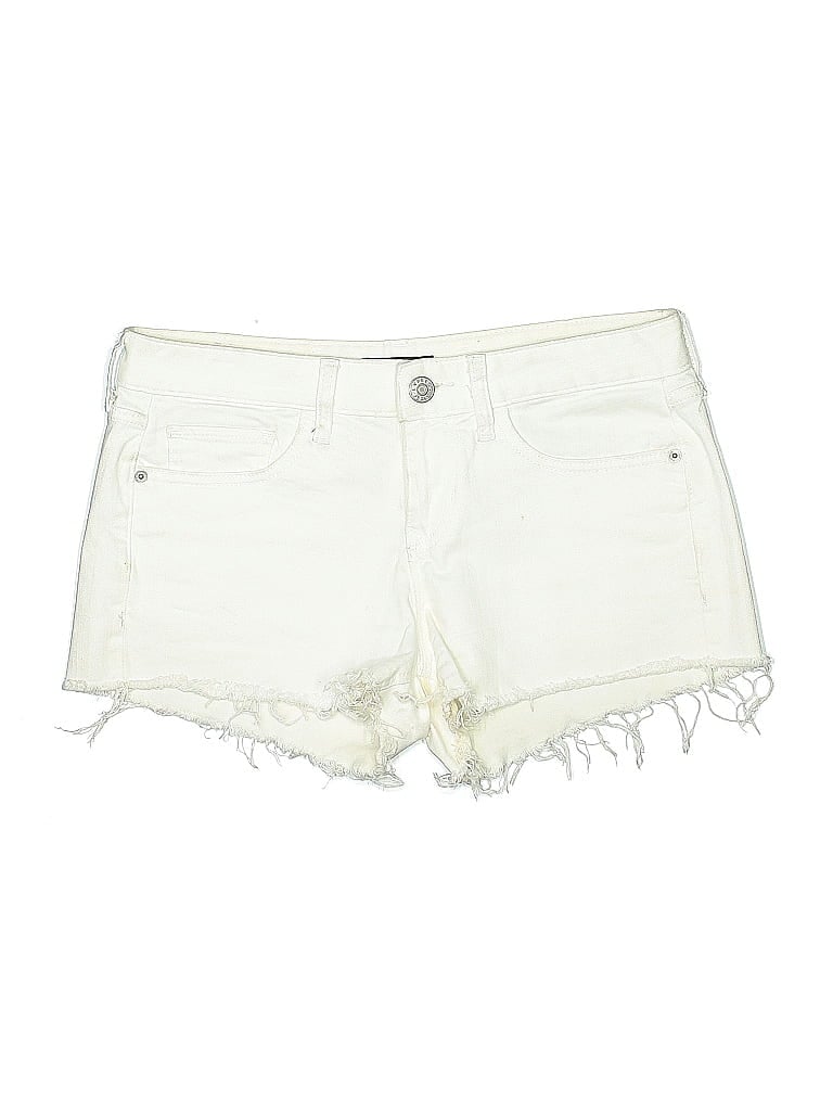 Pre-owned Express Outlet Denim Shorts In White