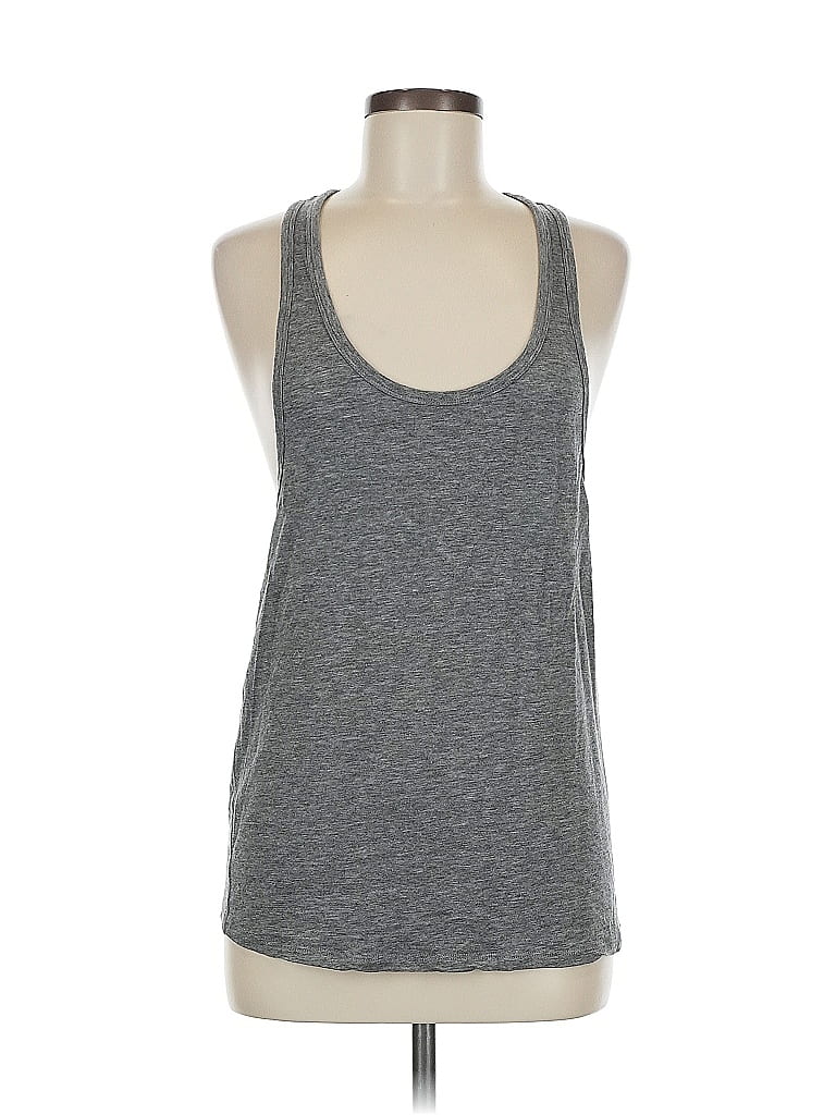 Pre-owned Vie Active Tank Top Gray Halter Neckline Tops