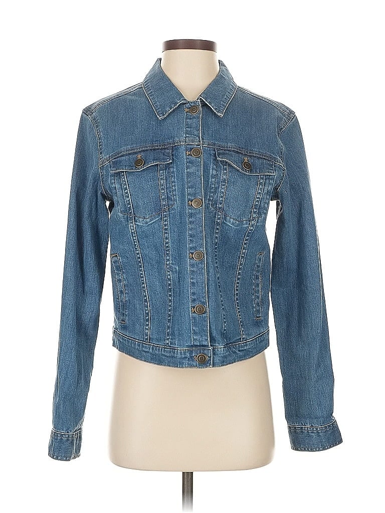 Pre-owned Garnet Hill Denim Jacket In Blue