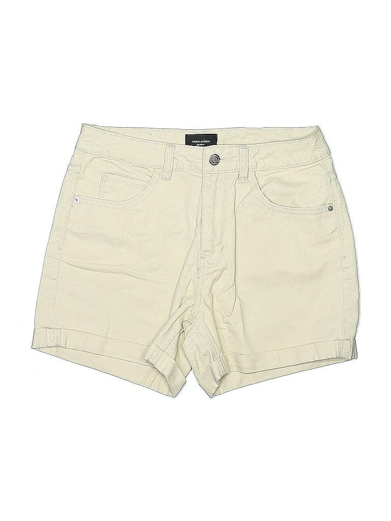 Pre-owned Vero Moda Khaki Shorts In White