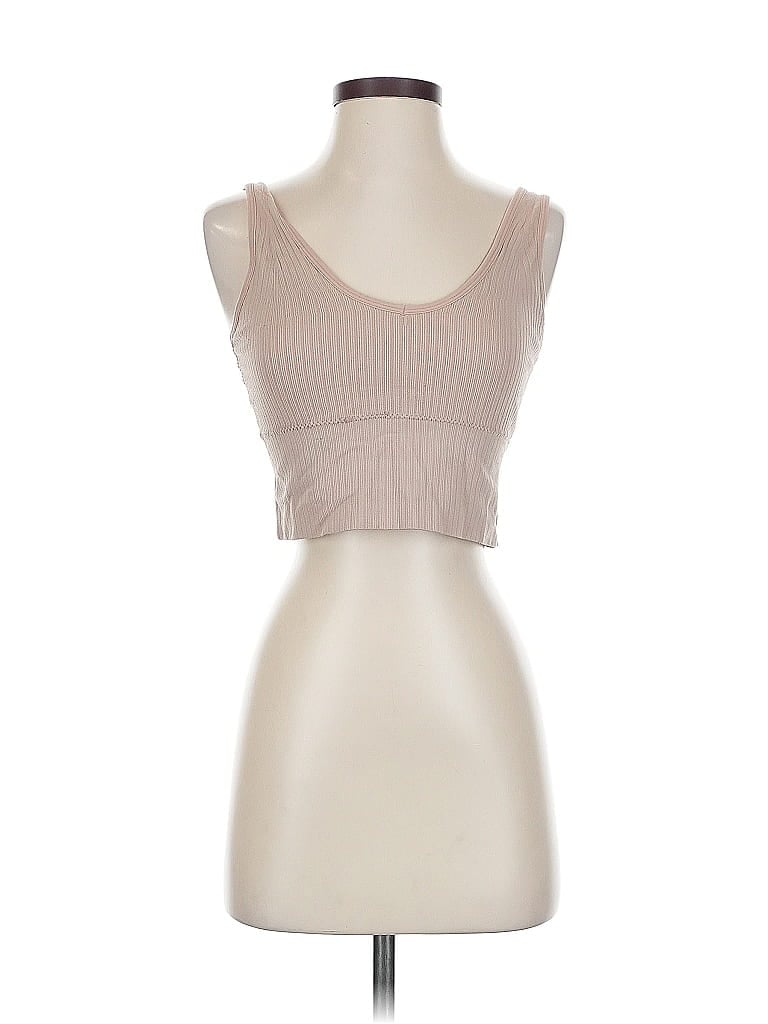 Pre-owned Armani Exchange Tube Top Ivory Strapless Neckline Tops In White