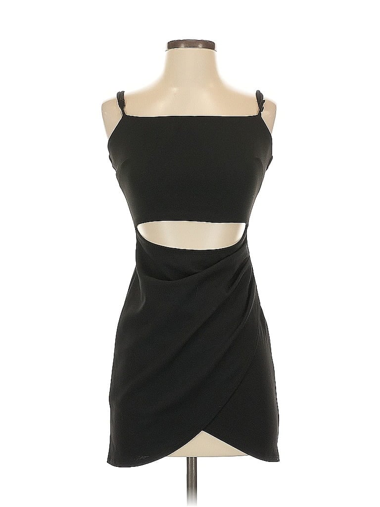 Pre-owned Emerald Sundae Cocktail Dress In Black