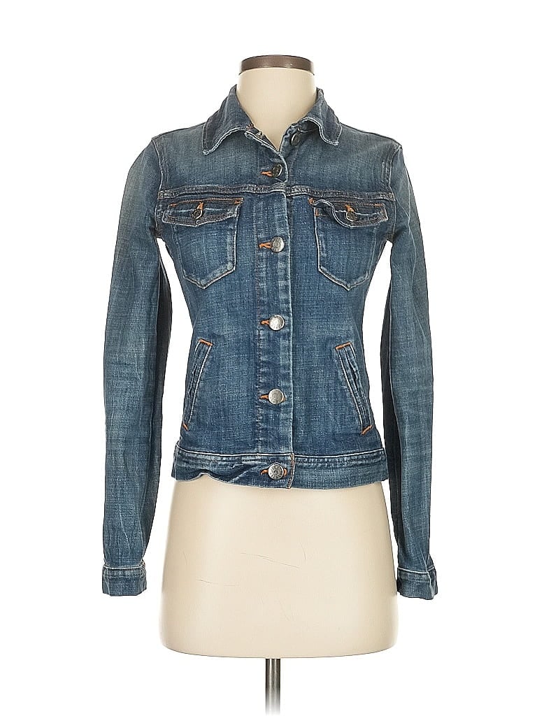 Pre-owned J.crew Factory Store Denim Jacket In Blue
