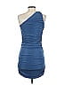 Unbranded Solid Blue Cocktail Dress Size S - photo 2