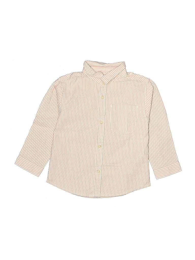 Click to view more detailed imagery on our partner's website Pre-owned Zara Kids' Long Sleeve Button Down Shirt In Brown